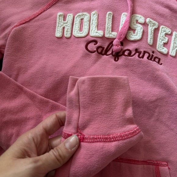 Hollister California Pink Hoodie Sweatshirt Women's Size Small Y2K Preppy‎ - Picture 3 of 7